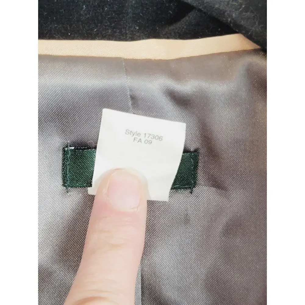 J.CREW CRUSHED VELVET BLACK BLAZER, SZ 0